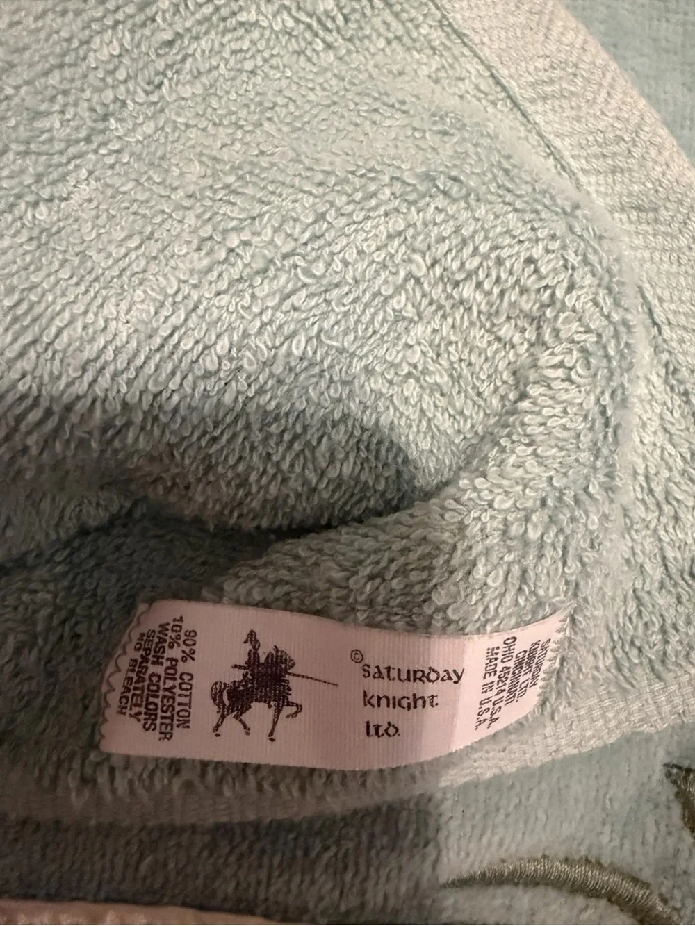 Vintage Saturday Knight Ltd Bath Towel and Two Hand Towels